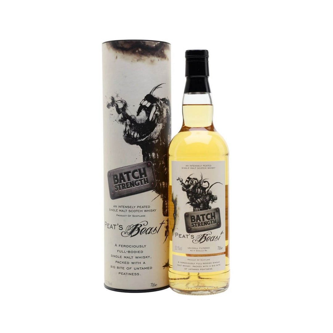 泥炭野兽批量强度单一麦芽威士忌 - 整箱