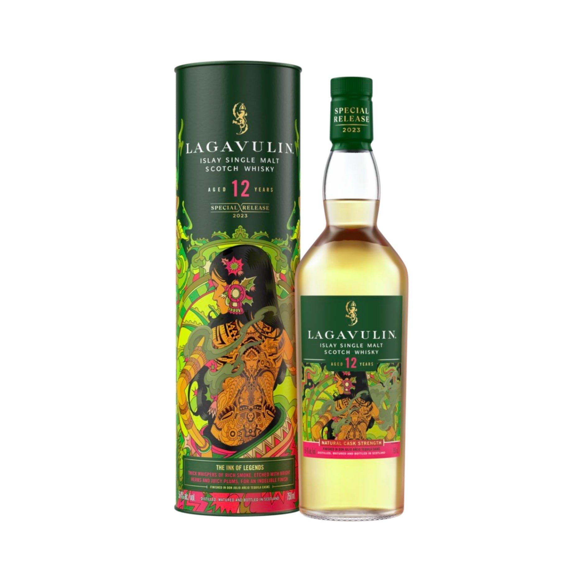 Lagavulin Natural Cask Strength 12 Year Old Single Malt Scotch