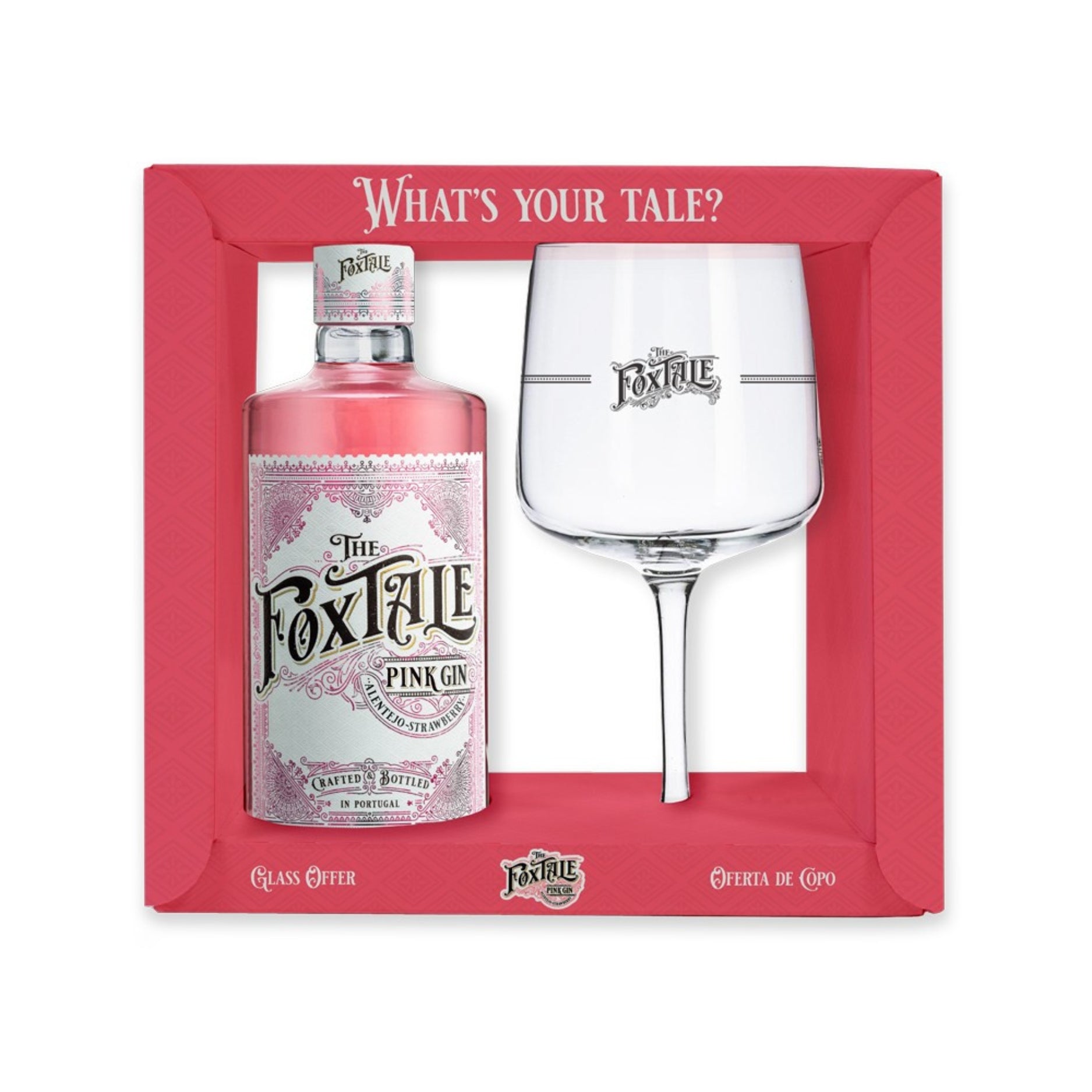 The Foxtale Pink Gin With Glass – Canadian Liquor Store