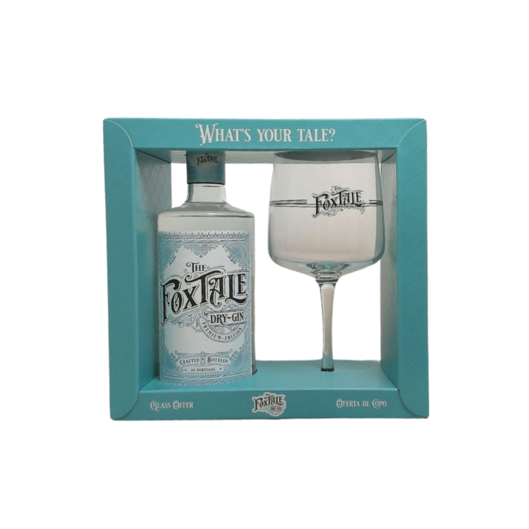 THE FOXTALE DRY GIN WITH GLASS GIFT PACK