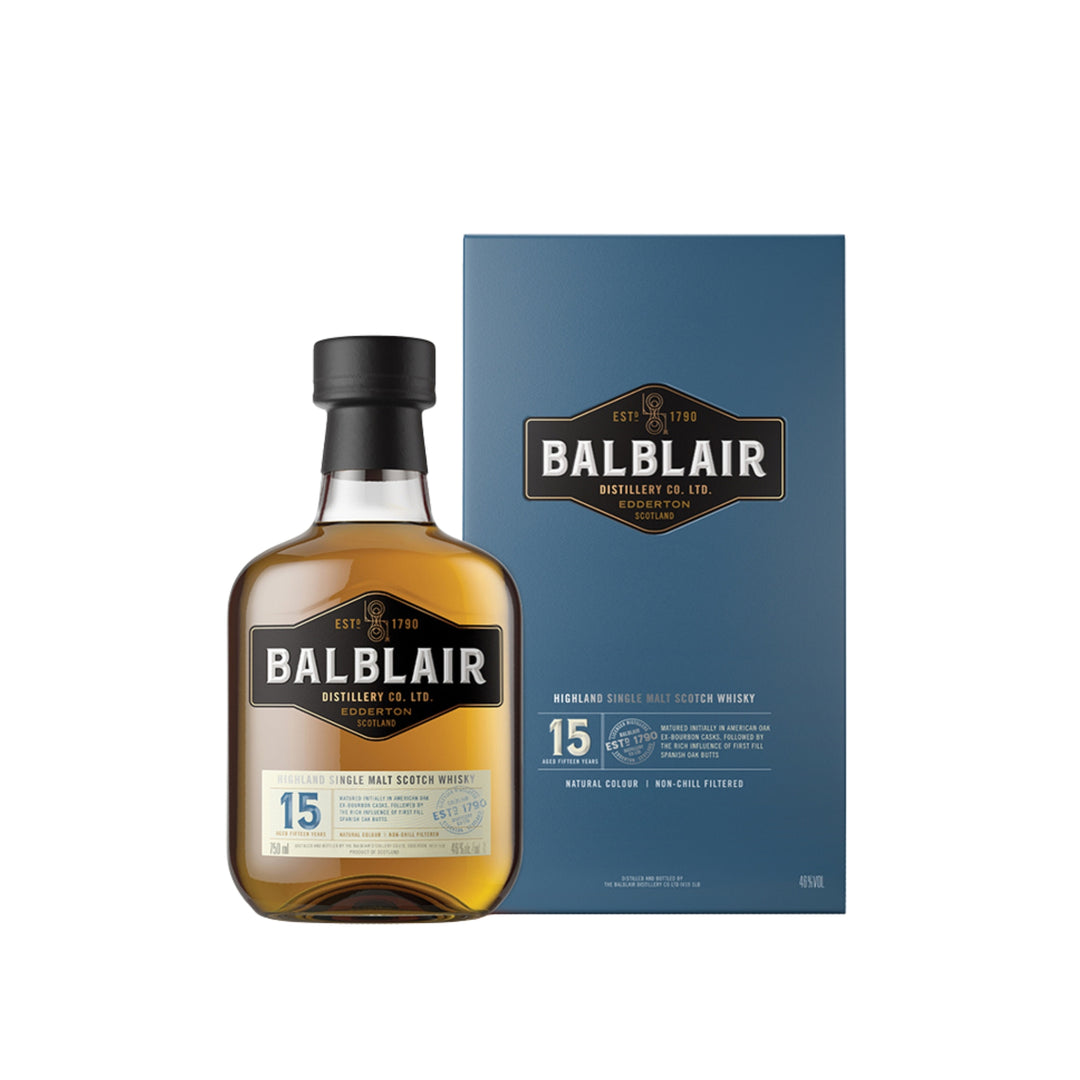 Balblair 15Year Old Single Malt Scotch Whisky 750mL (Case of 6)