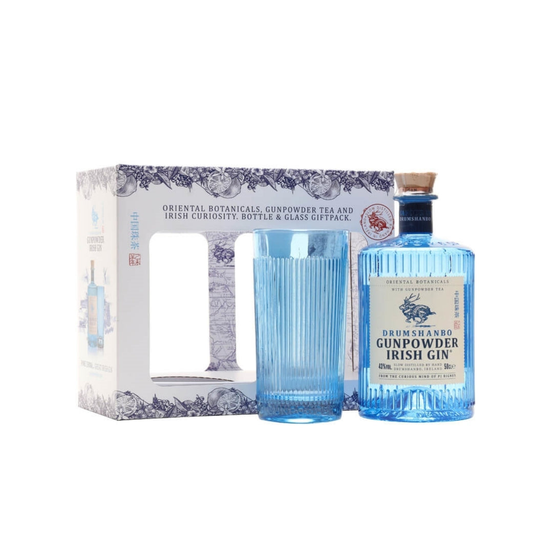 Drumshanbo Gunpowder Irish Gin - Gift Pack (1 Glass) (case of 6)