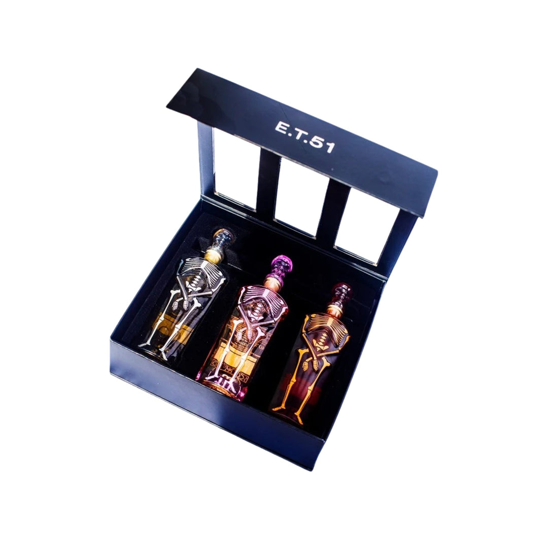 E.T. 51 LUXURIOUS SET RUM. VODKA. WHISKY