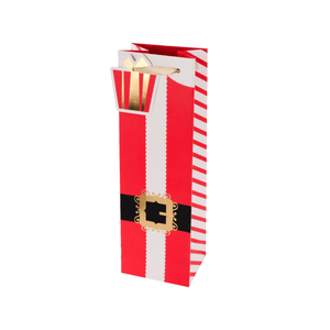 Santa Belt Single-Bottle Wine Bag
