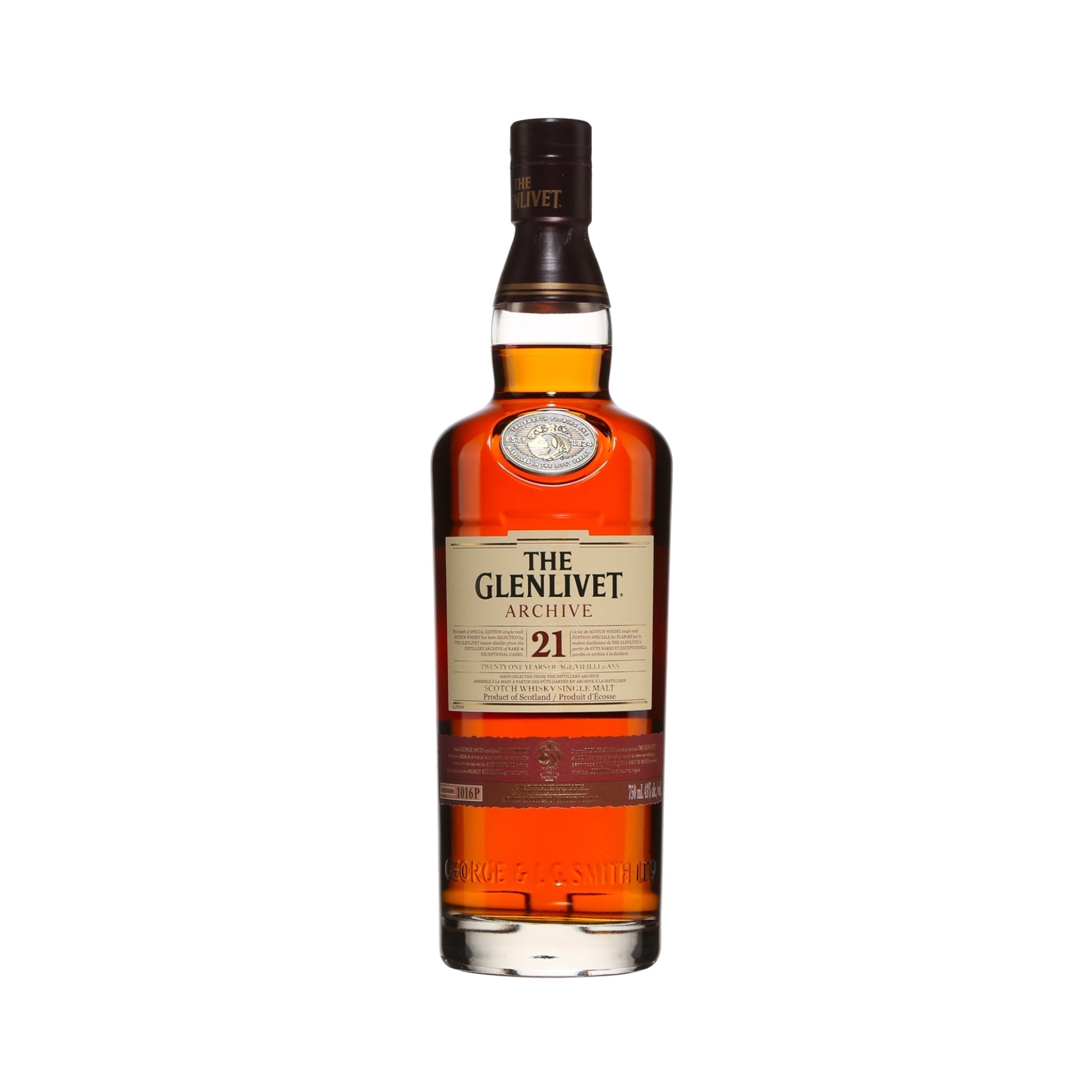 THE GLENLIVET ARCHIVE 21年ウイスキー　空き瓶あり Amazon.co.jp: ザ・グレンリベット アーカイブ21年 シングル