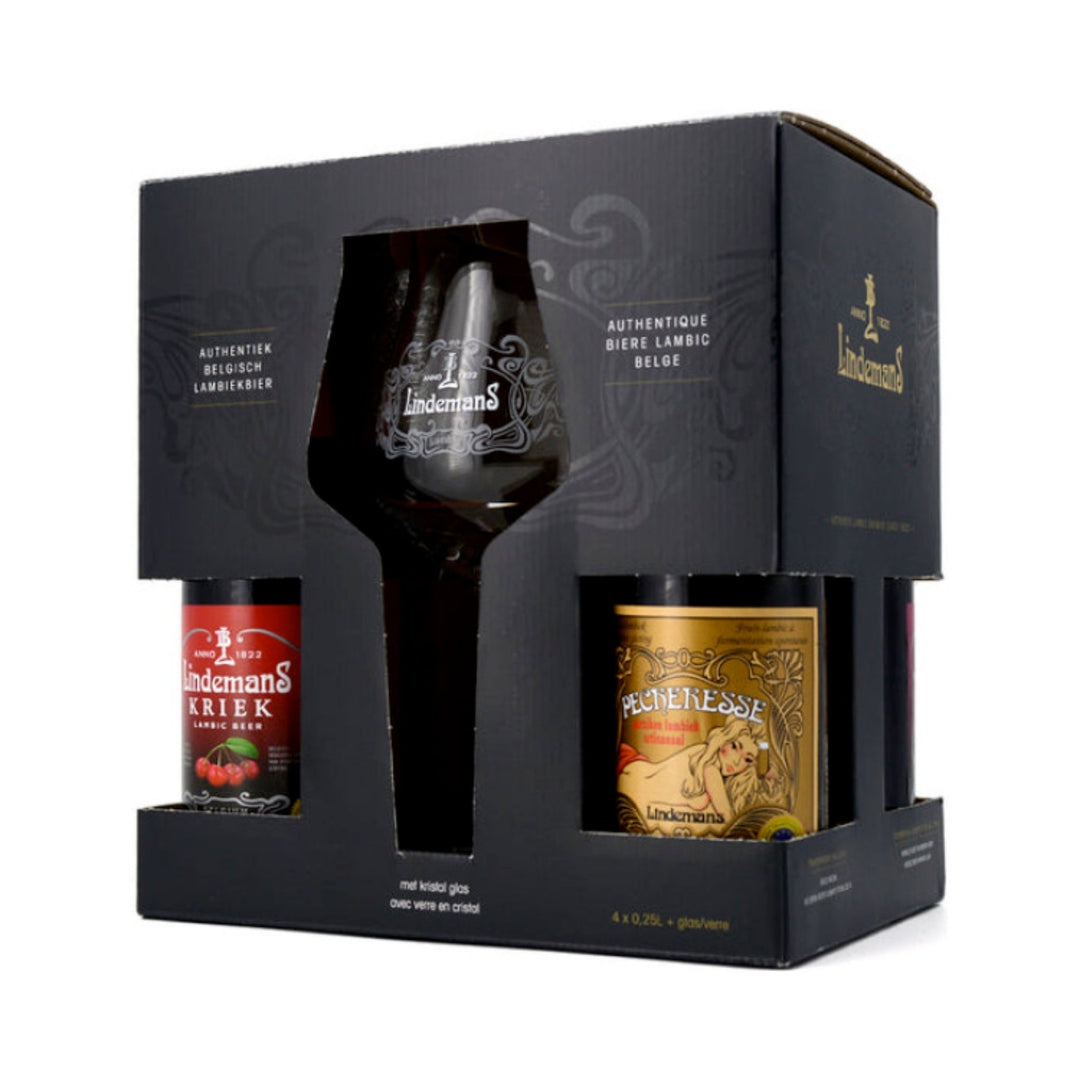 Lindemans – Lambic Taster Gift Pack /W Glass