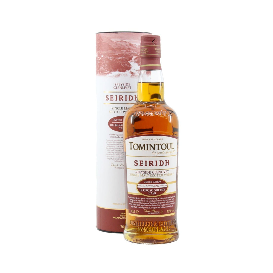 Tomintoul Seiridh Oloroso Sherry Cask Single Malt Scotch Whisky (case of 6)