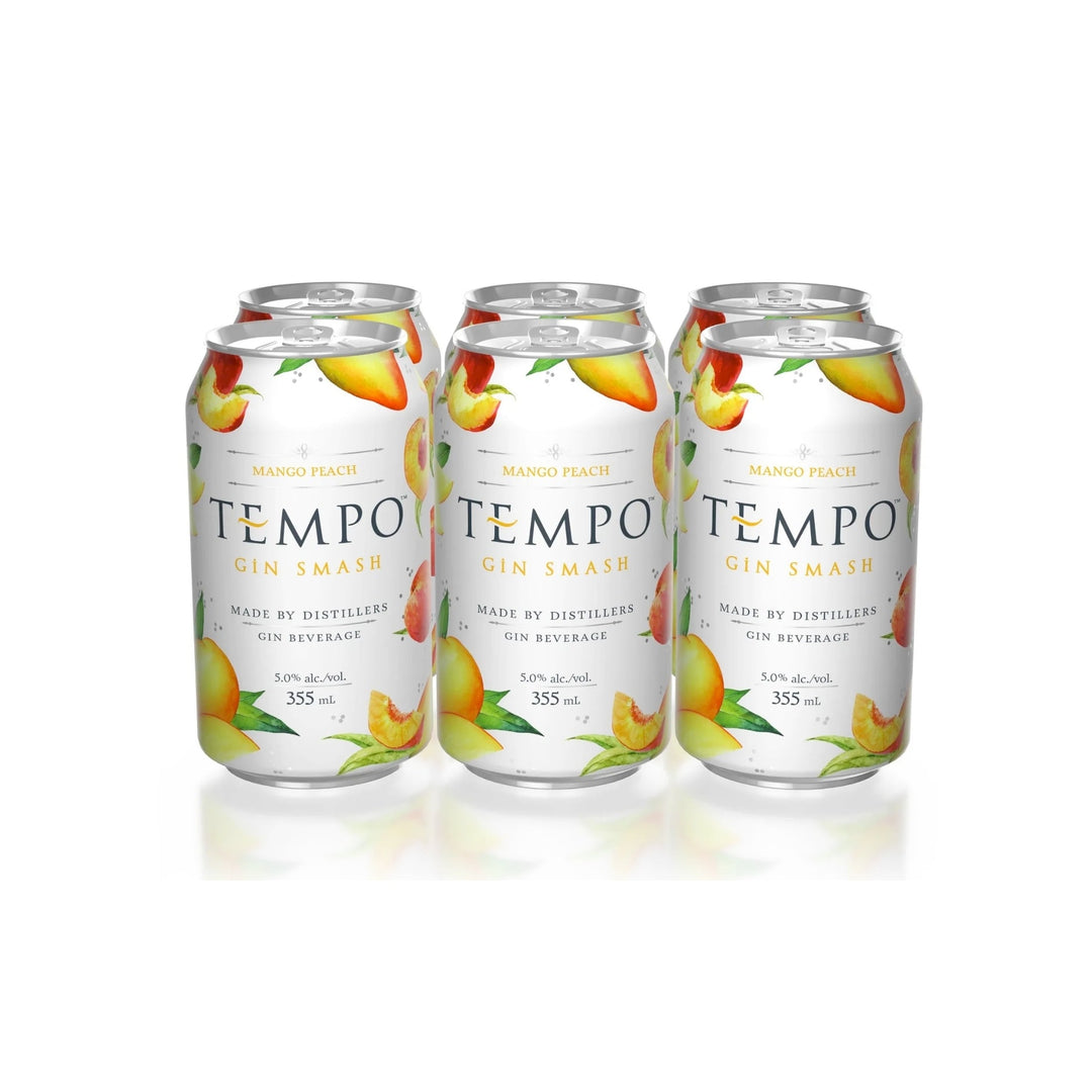 Tempo Gin Smash Mango Peach 6 X 355mL